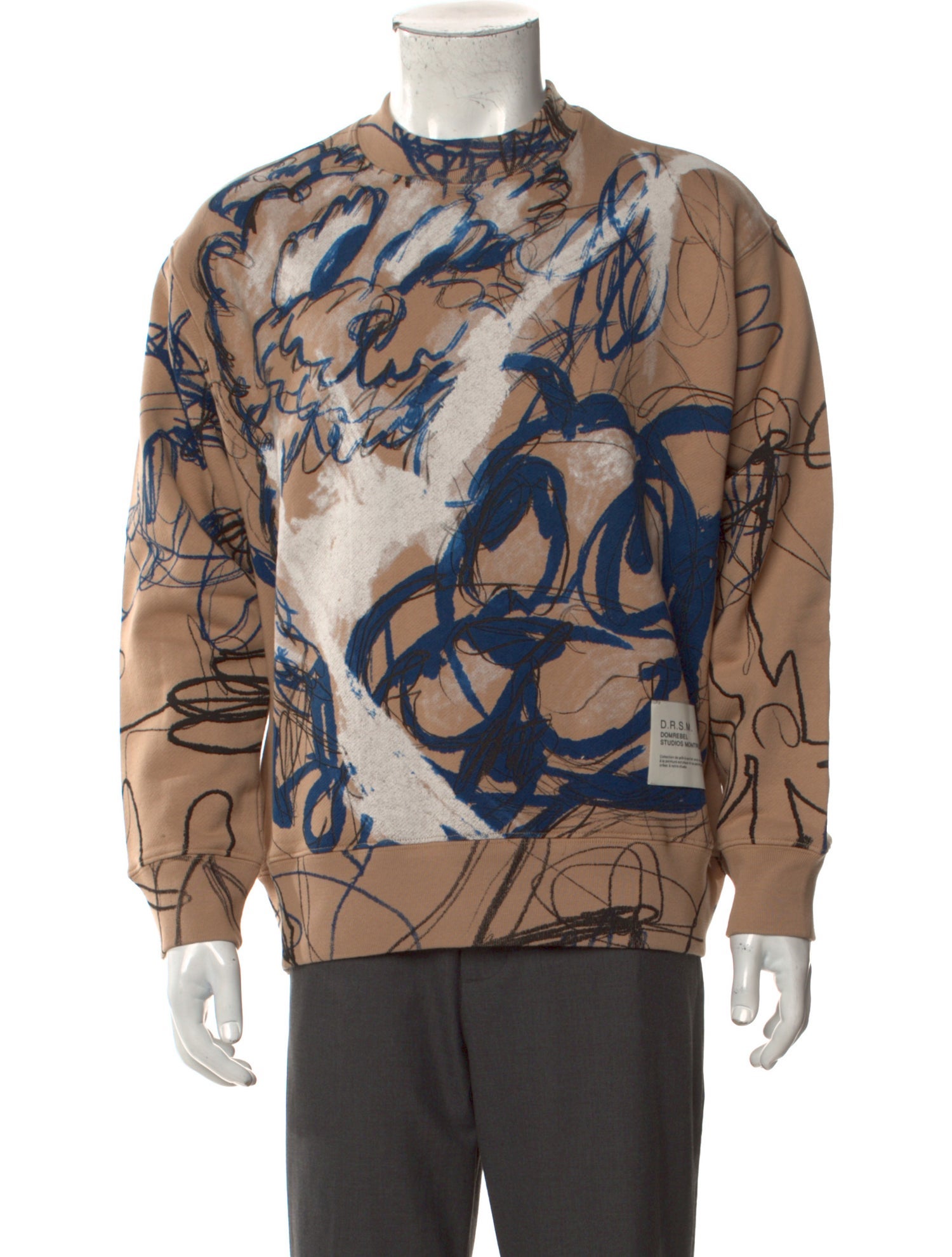 DomRebel Printed Crew Neck Sweatshirt