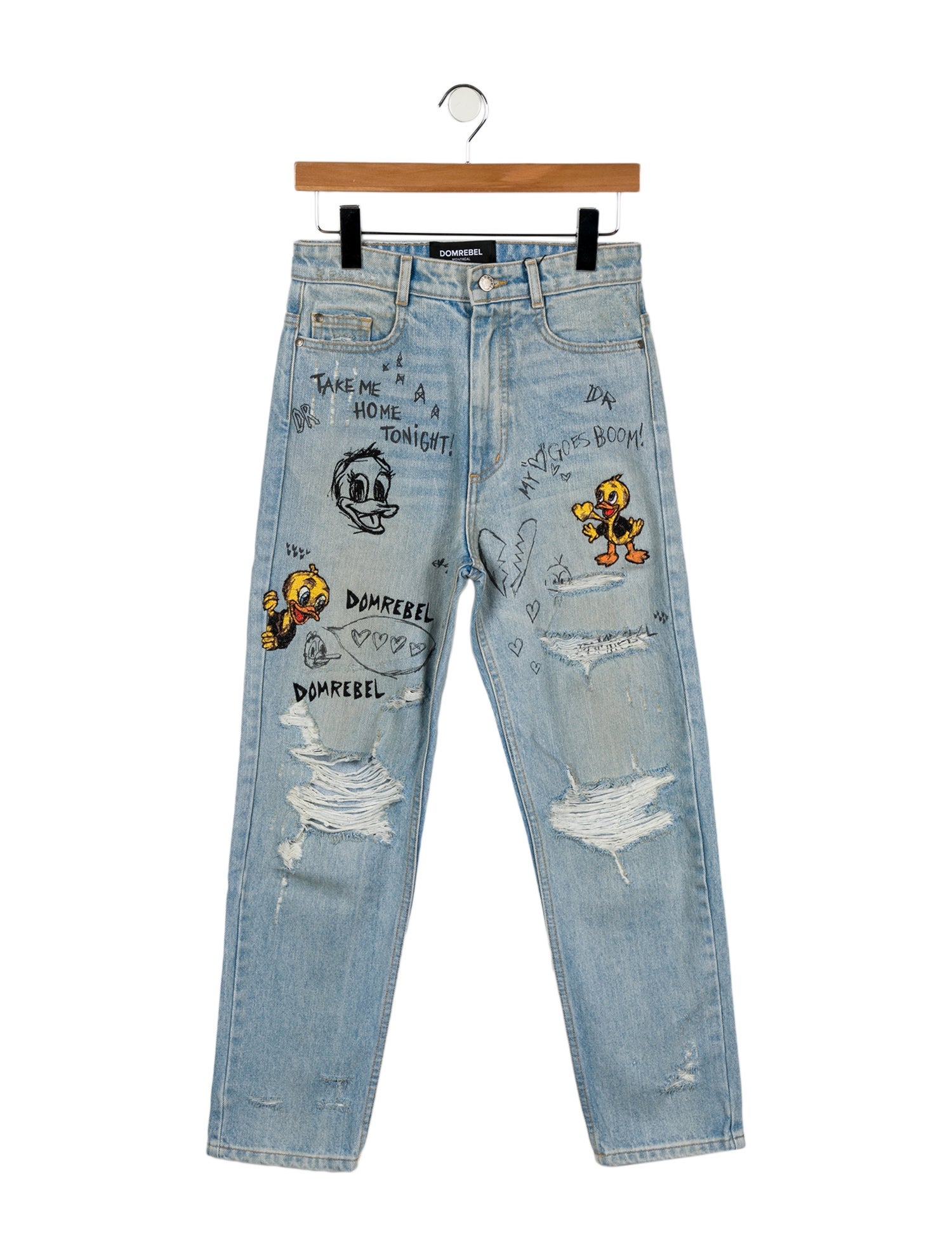 DomRebel Straight-Leg Jeans w/ Tags
