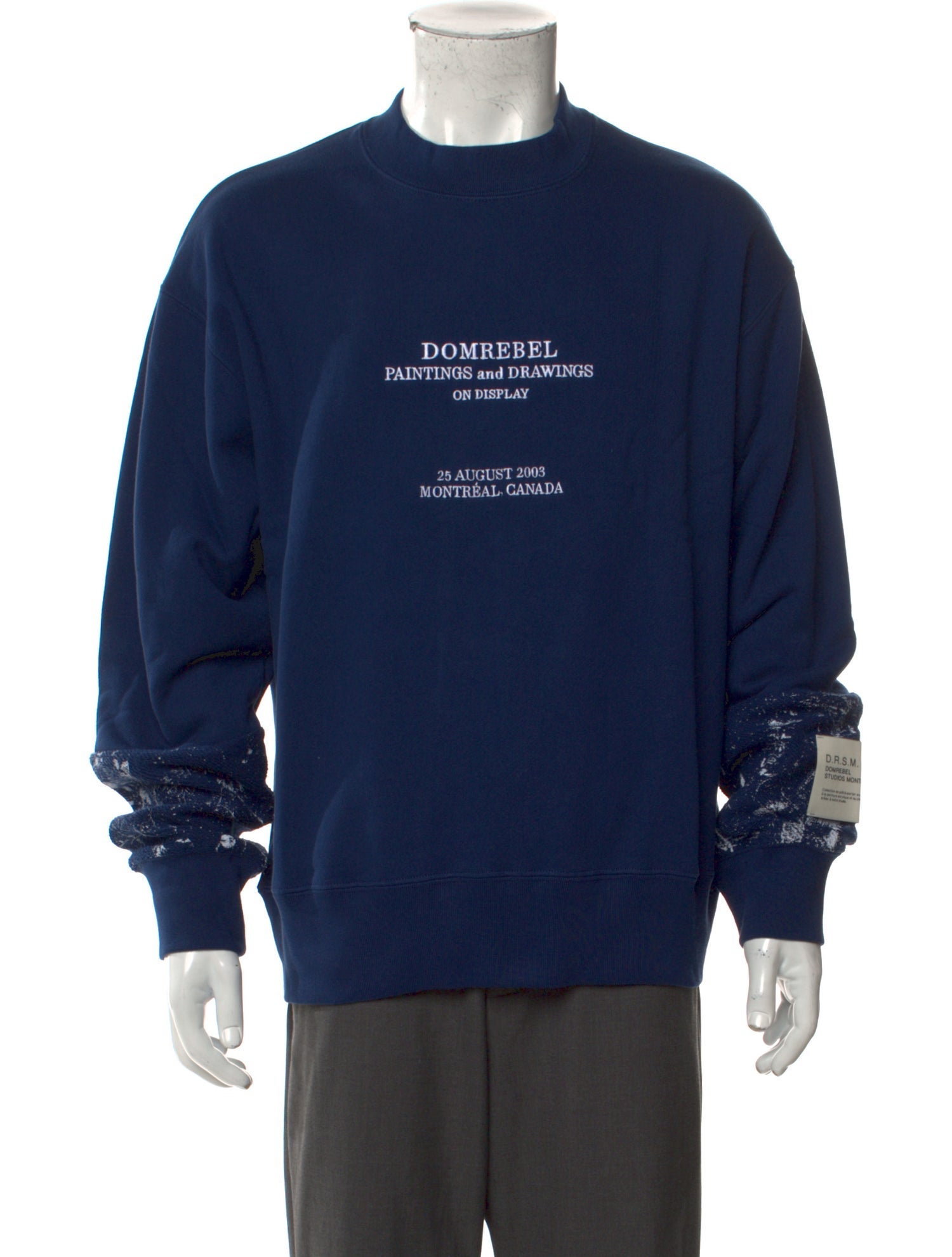 DomRebel Graphic Print Crew Neck Sweatshirt w/ Tags