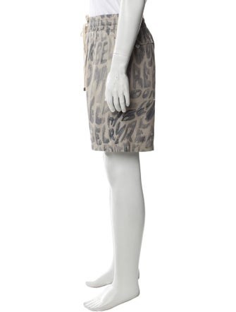 DomRebel Animal Print Jogger Shorts