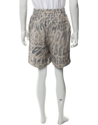 DomRebel Animal Print Jogger Shorts