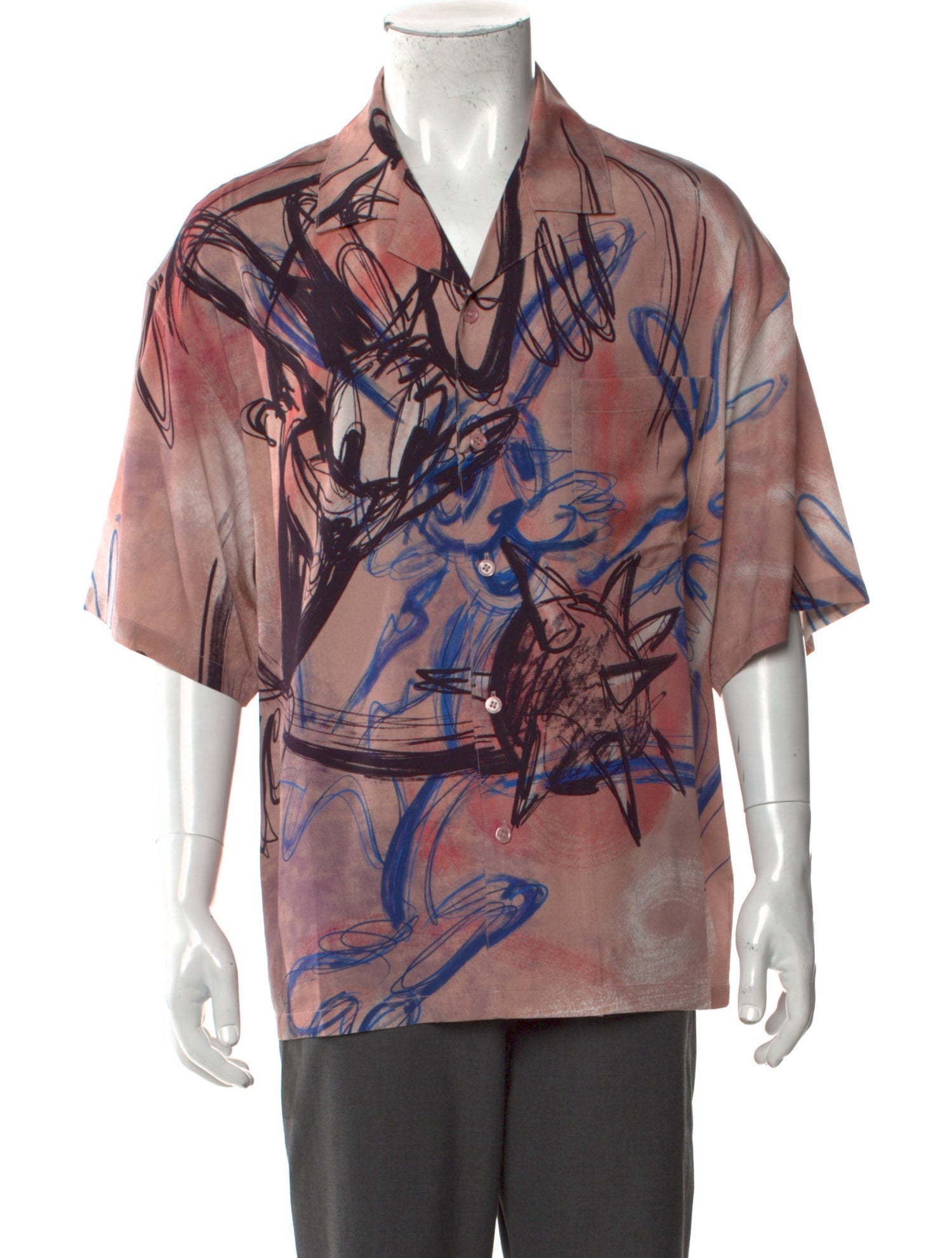 DomRebel Graphic Print Short Sleeve Shirt