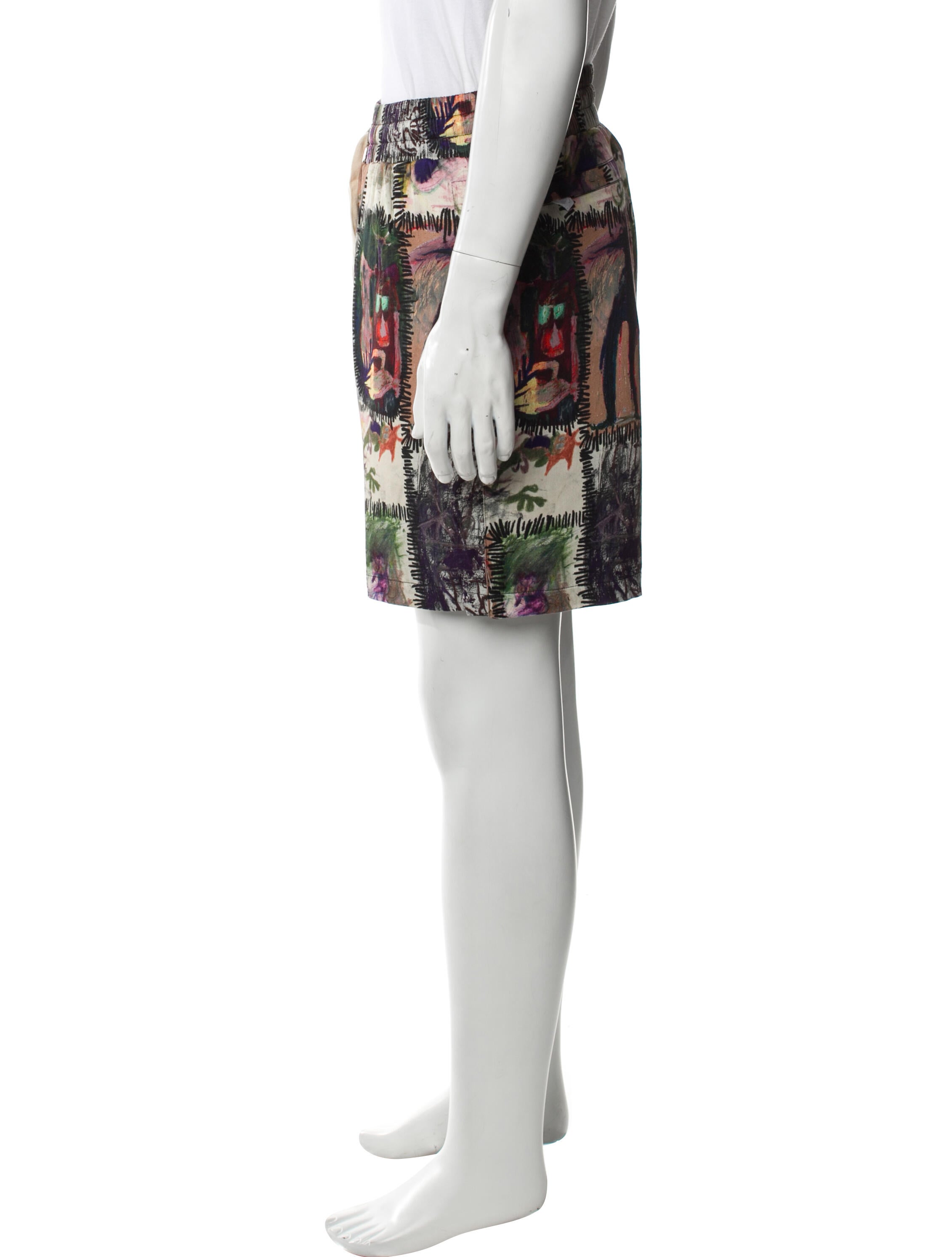 DomRebel Printed Mini Shorts