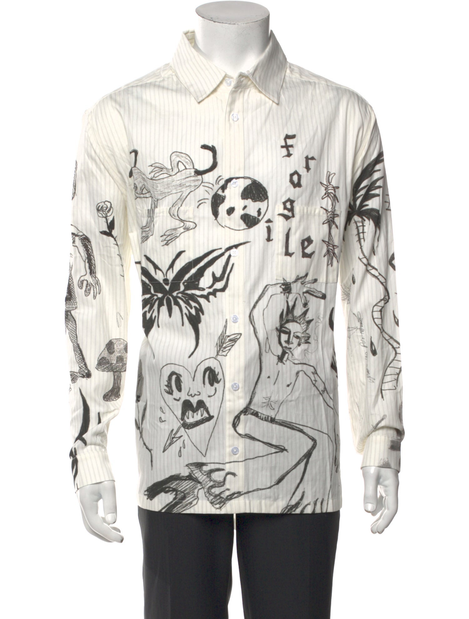 DomRebel Graphic Print Long Sleeve Shirt