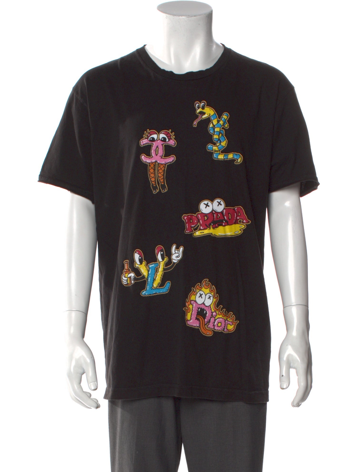 DomRebel Graphic Print Crew Neck T-Shirt