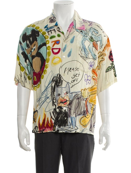 DomRebel Graphic Print Short Sleeve Shirt