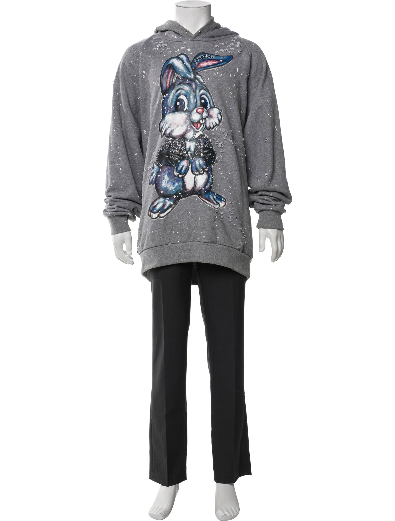 DomRebel Graphic Print Crew Neck Pullover