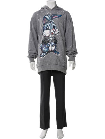 DomRebel Graphic Print Crew Neck Pullover