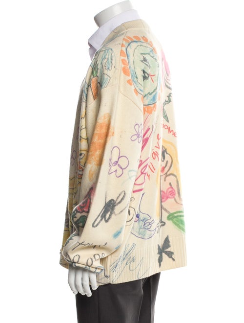 DomRebel Printed V-Neck Cardigan