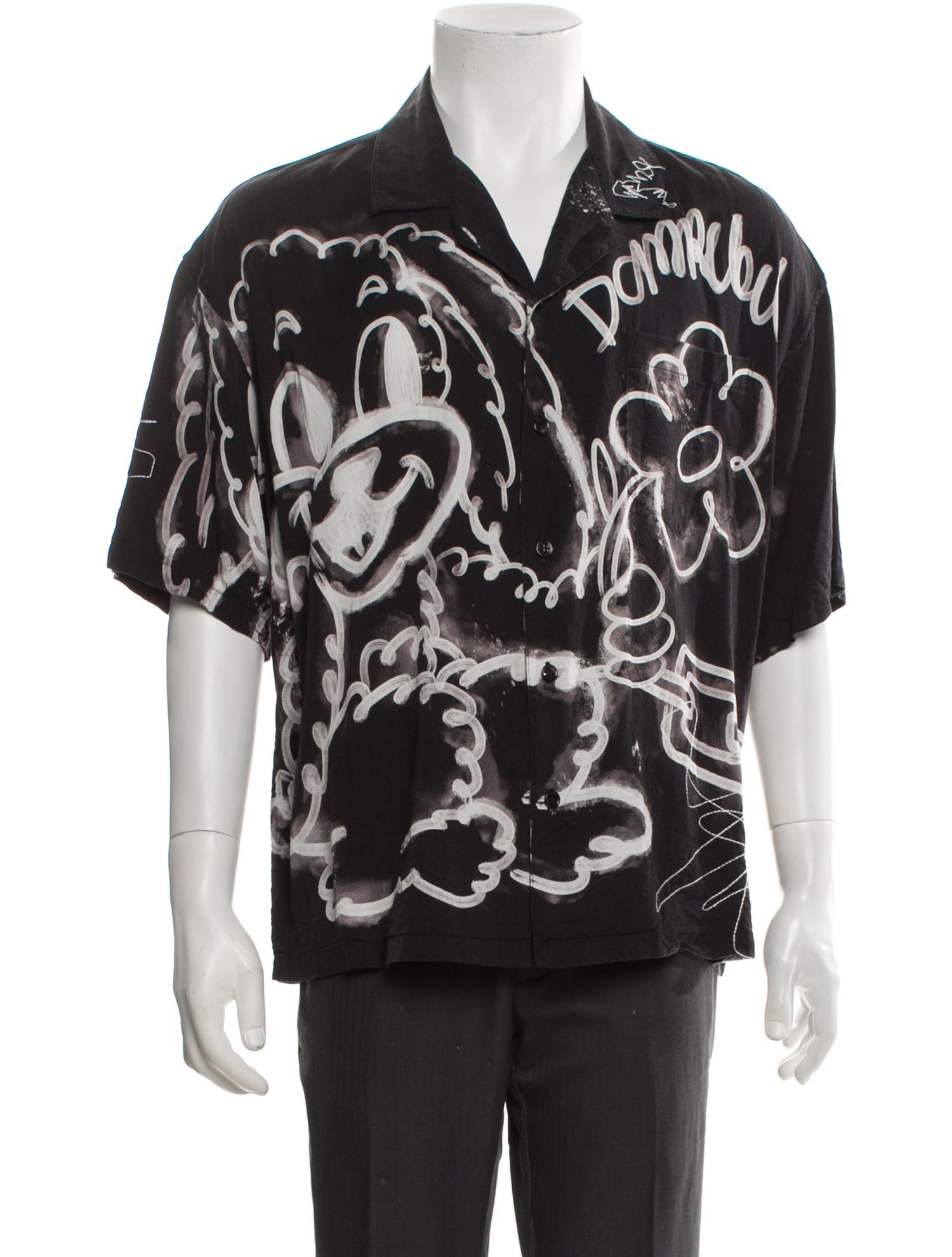 DomRebel Graphic Print Short Sleeve Shirt