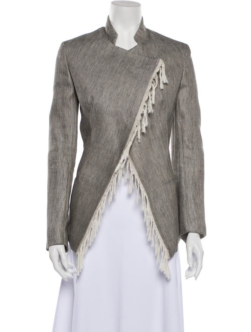 Dondup Striped Jacket Grey