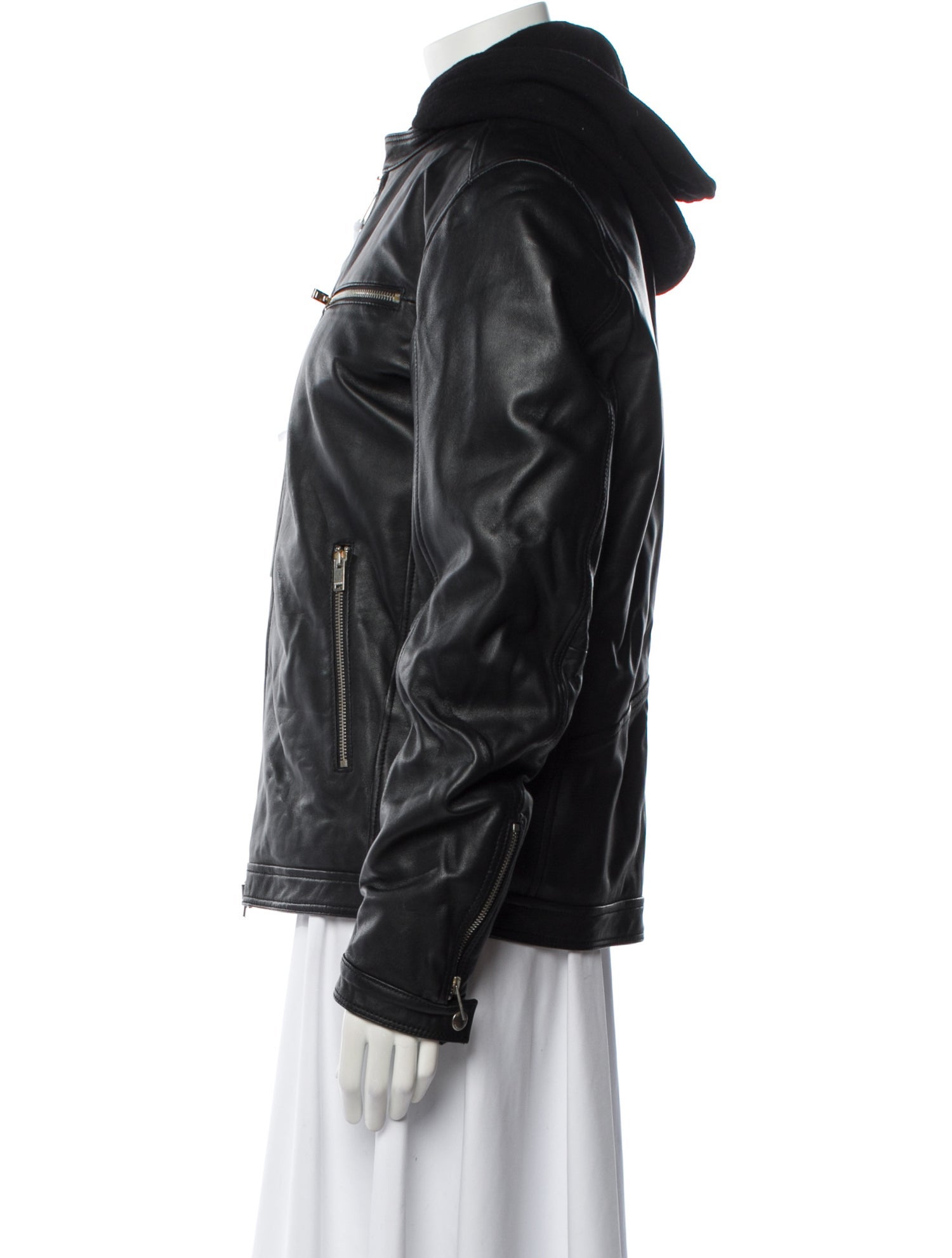 Dondup Leather Biker Jacket