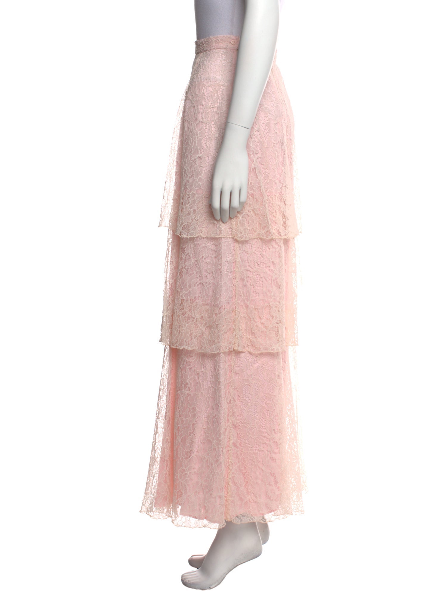 Dondup Lace Pattern Long Skirt