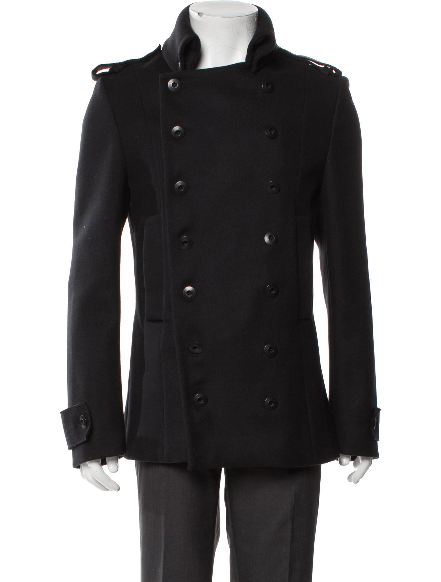 Dondup Virgin Wool Peacoat