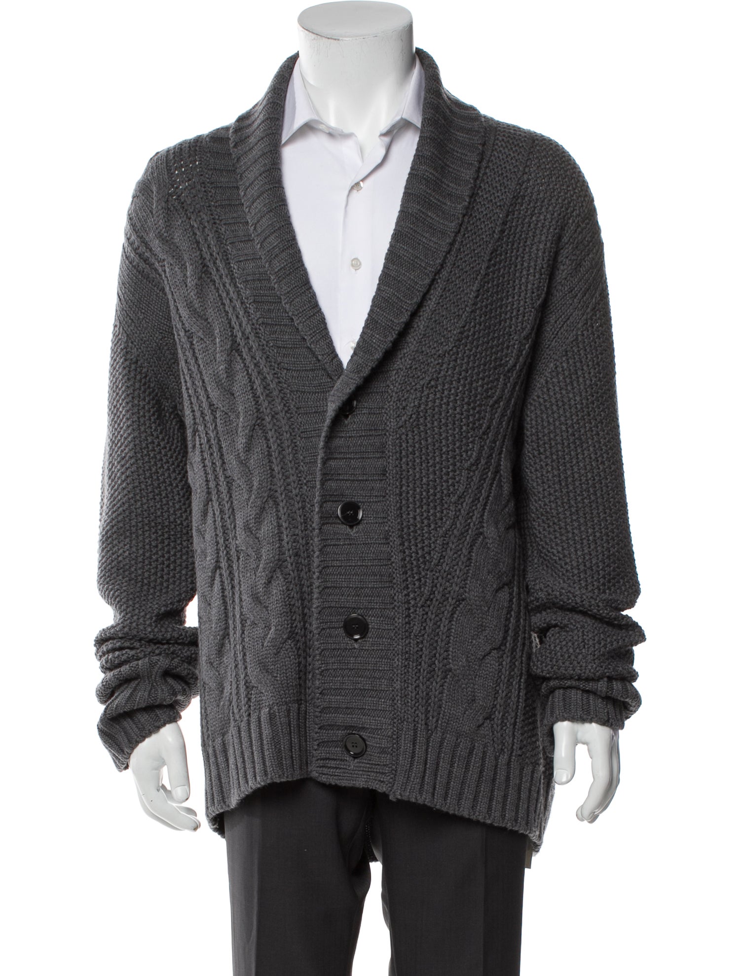 Dondup Merino Wool V-Neck Cardigan
