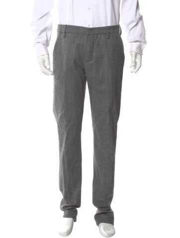 Pre-owned Dondup Virgin Wool Joggers In Gray
