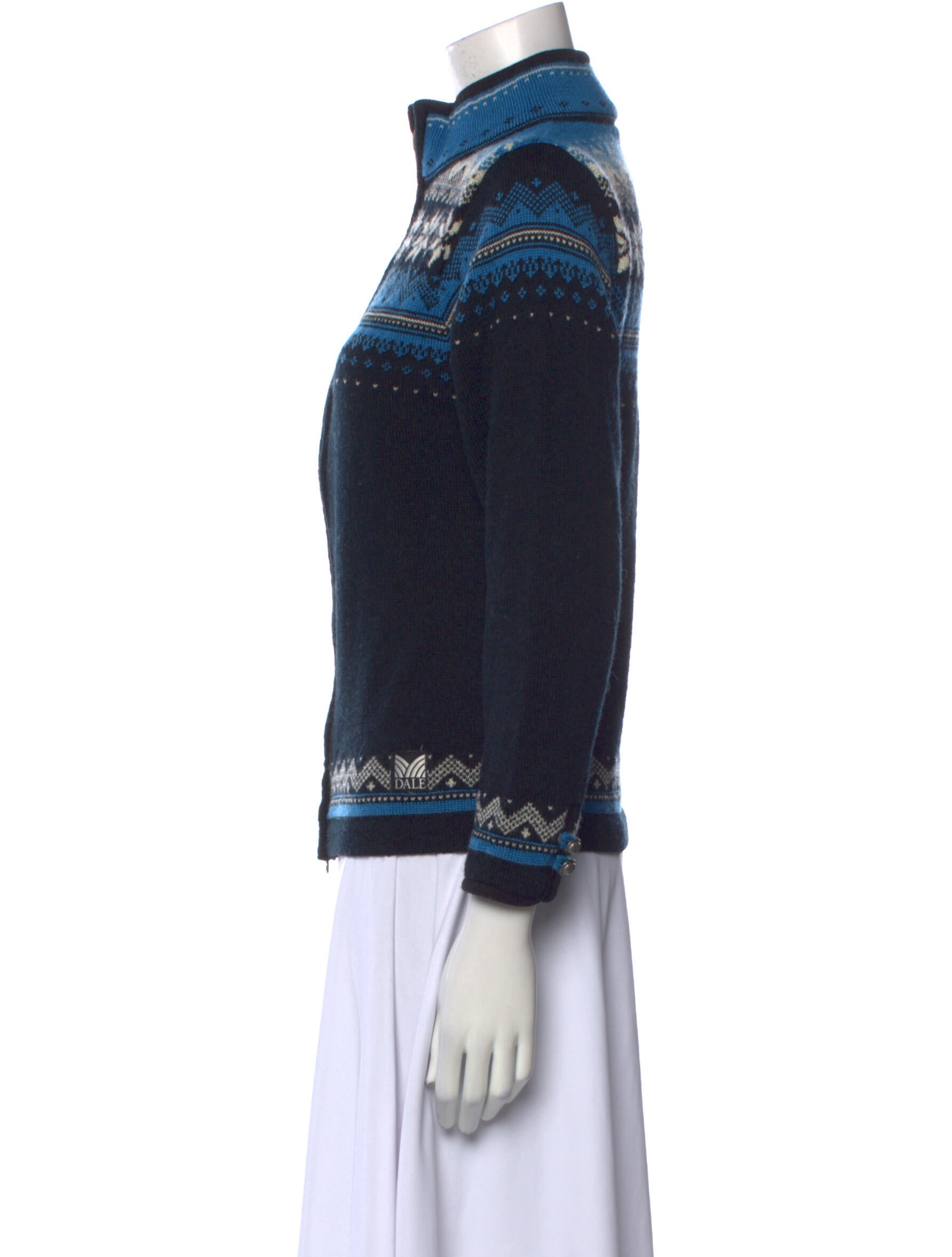 Dale of Norway Virgin Wool Printed Sweater