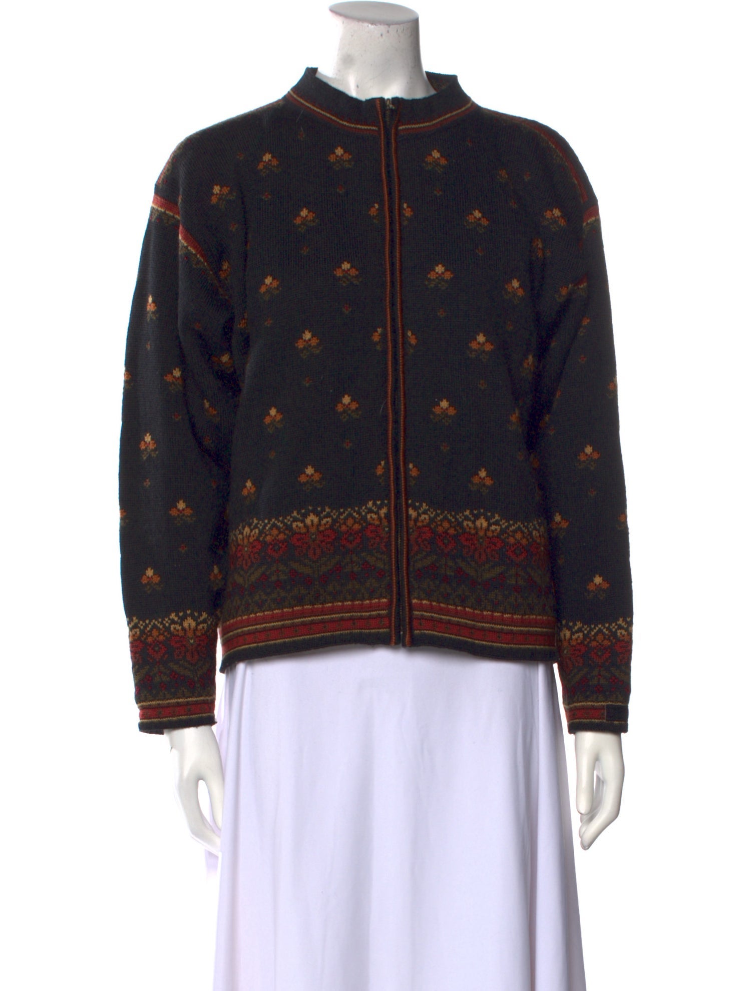 Dale of Norway Printed Mock Neck Sweater