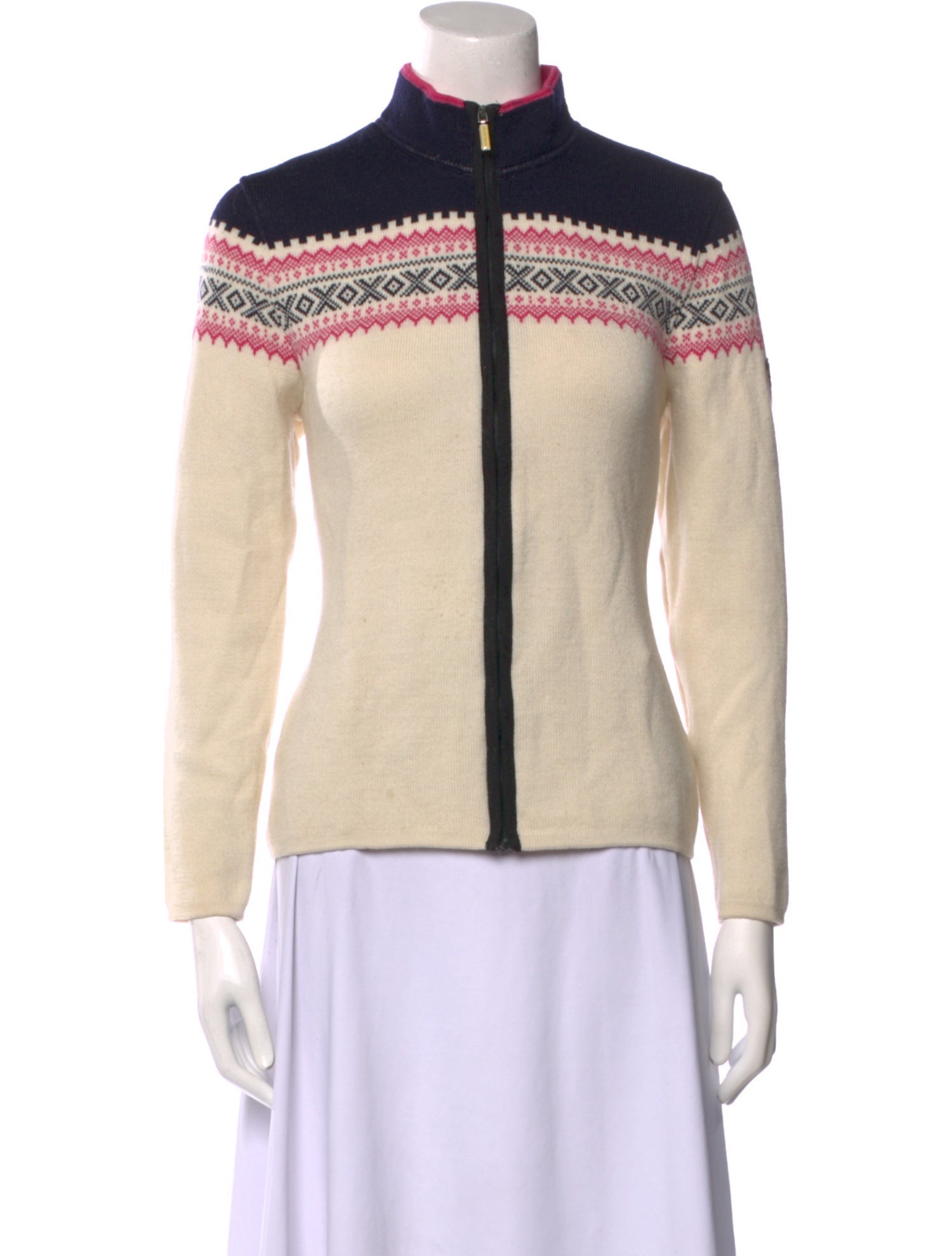 Dale of Norway Striped Mock Neck Sweater