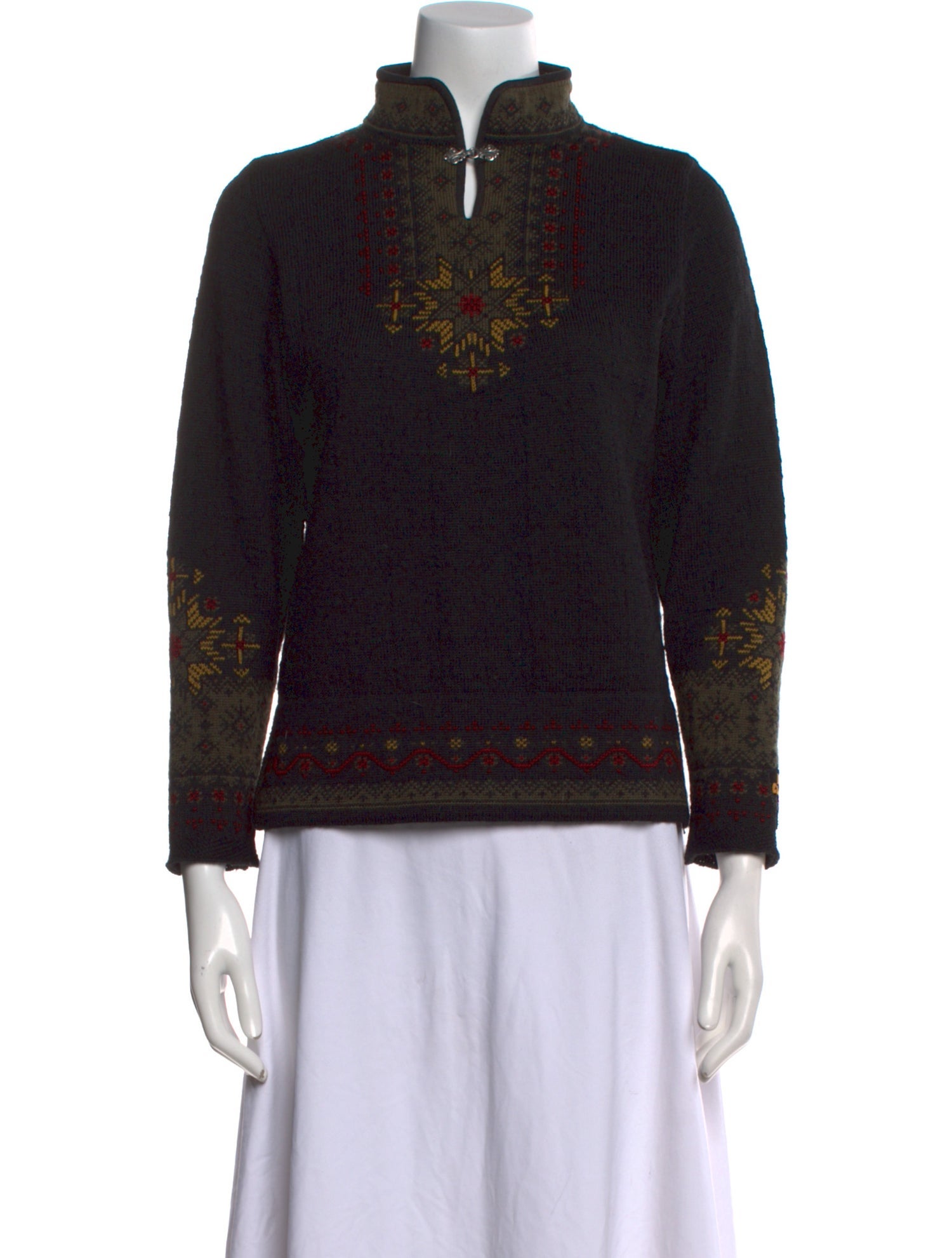 Dale of Norway Wool Graphic Print Sweater