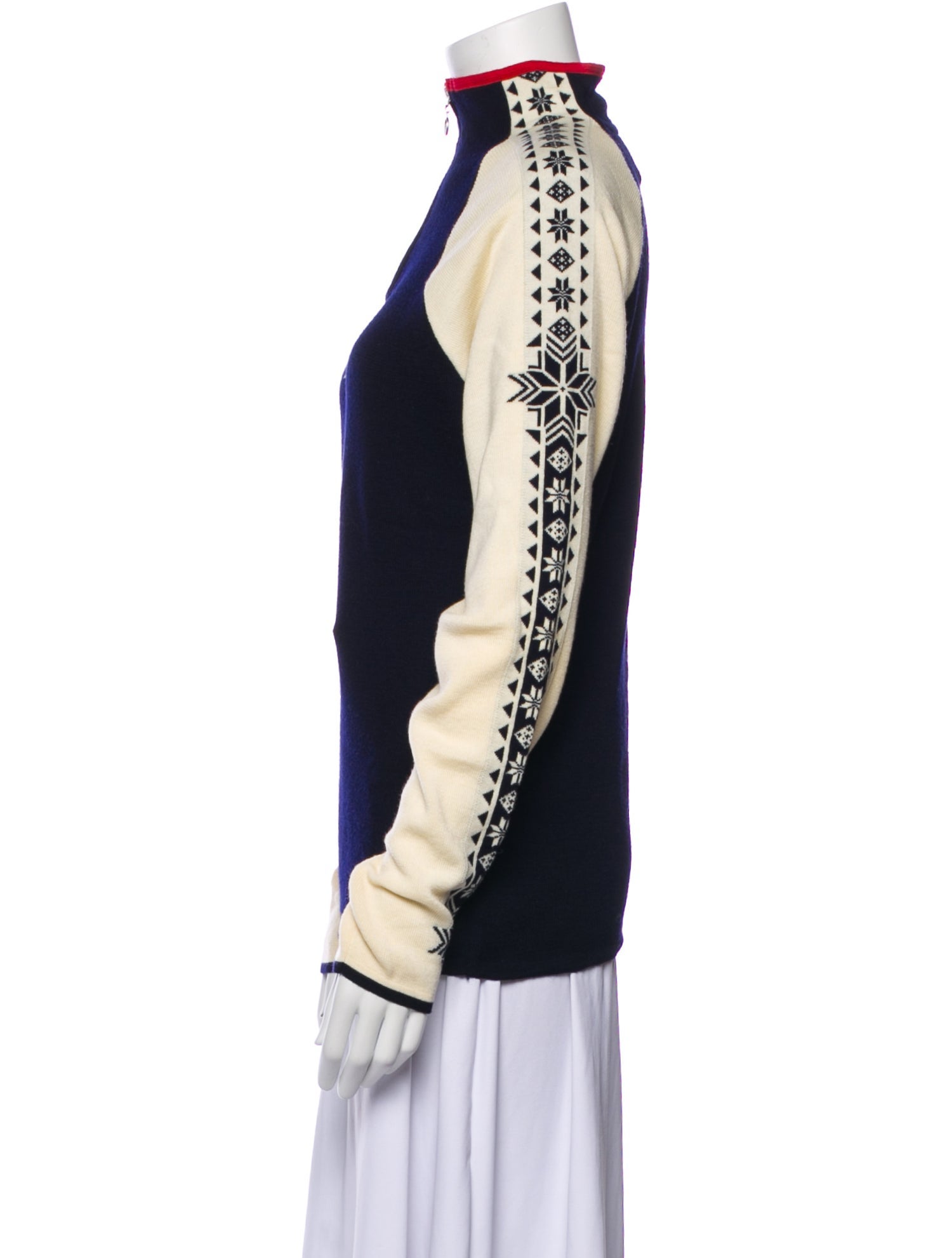 Dale of Norway Wool Colorblock Pattern Sweater