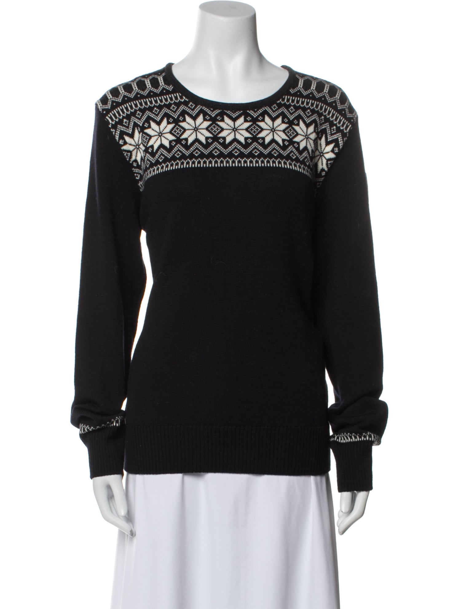 Dale of Norway Merino Wool Graphic Print Sweater