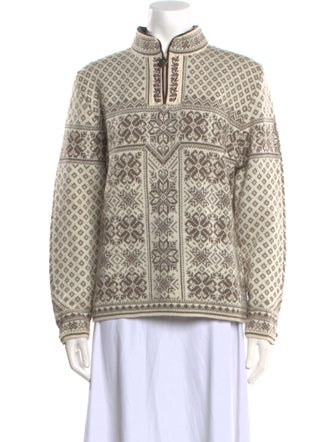 Dale of Norway Printed Mock Neck Sweater