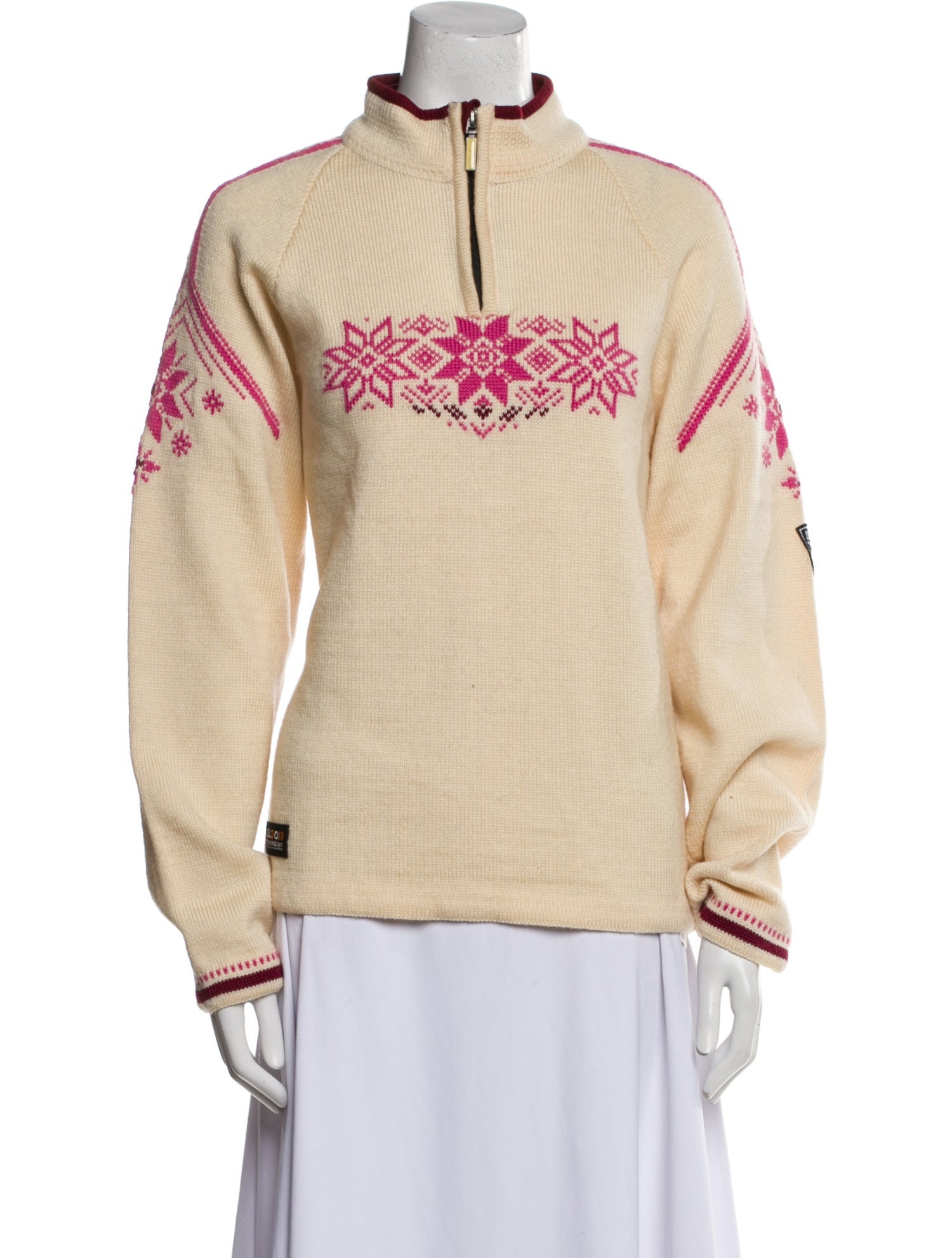 Dale of Norway Merino Wool Graphic Print Sweater