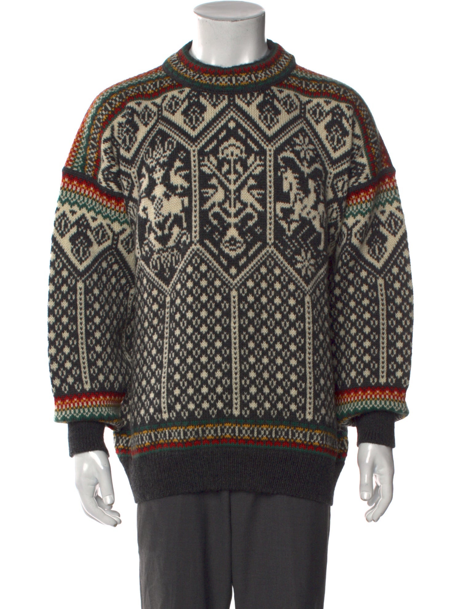 Dale of Norway Printed Crew Neck Pullover