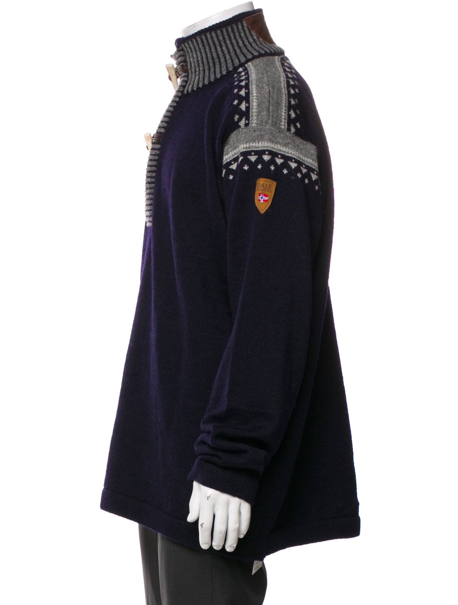 Dale of Norway Wool Plaid Print Windbreaker