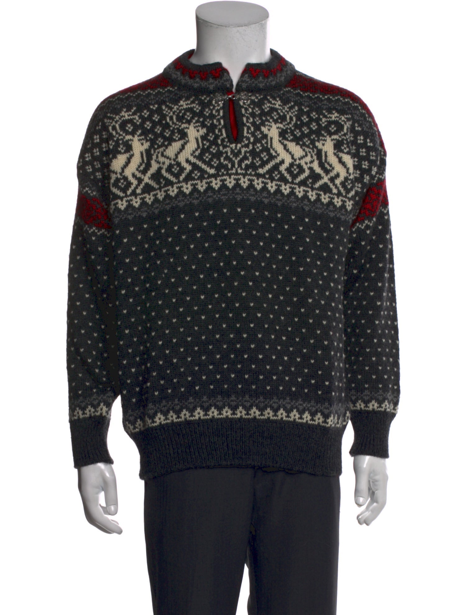 Dale of Norway Wool Graphic Print Pullover