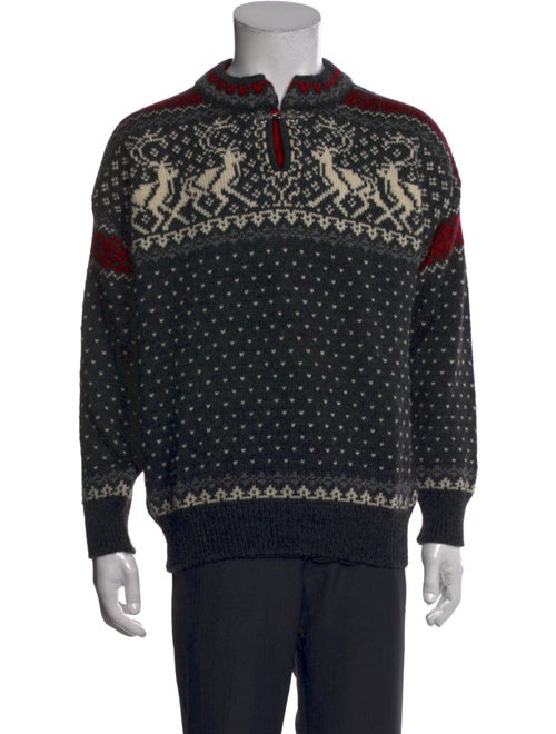 Dale of Norway Wool Graphic Print Pullover