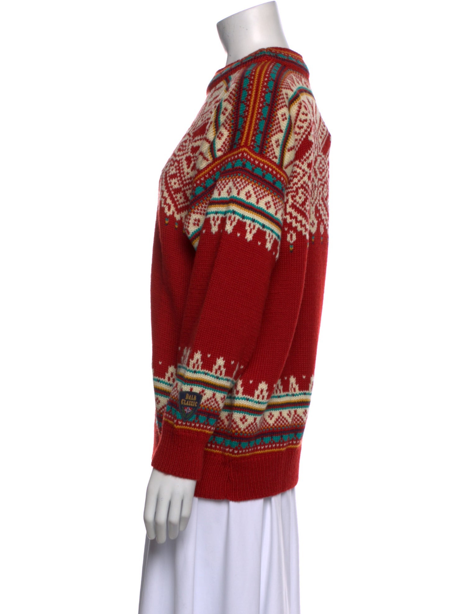 Dale of Norway Virgin Wool Printed Sweater