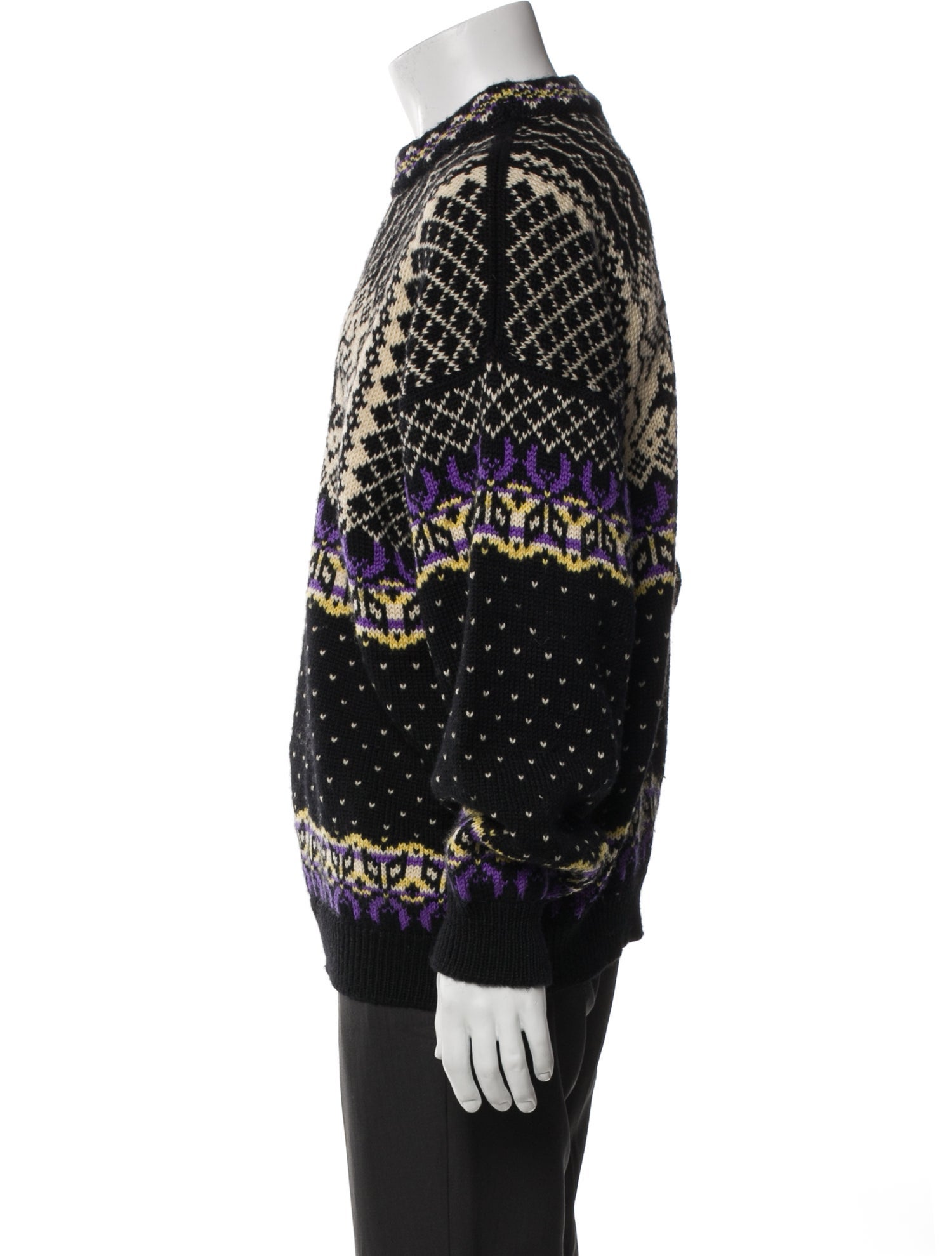 Dale of Norway Virgin Wool Graphic Print Pullover