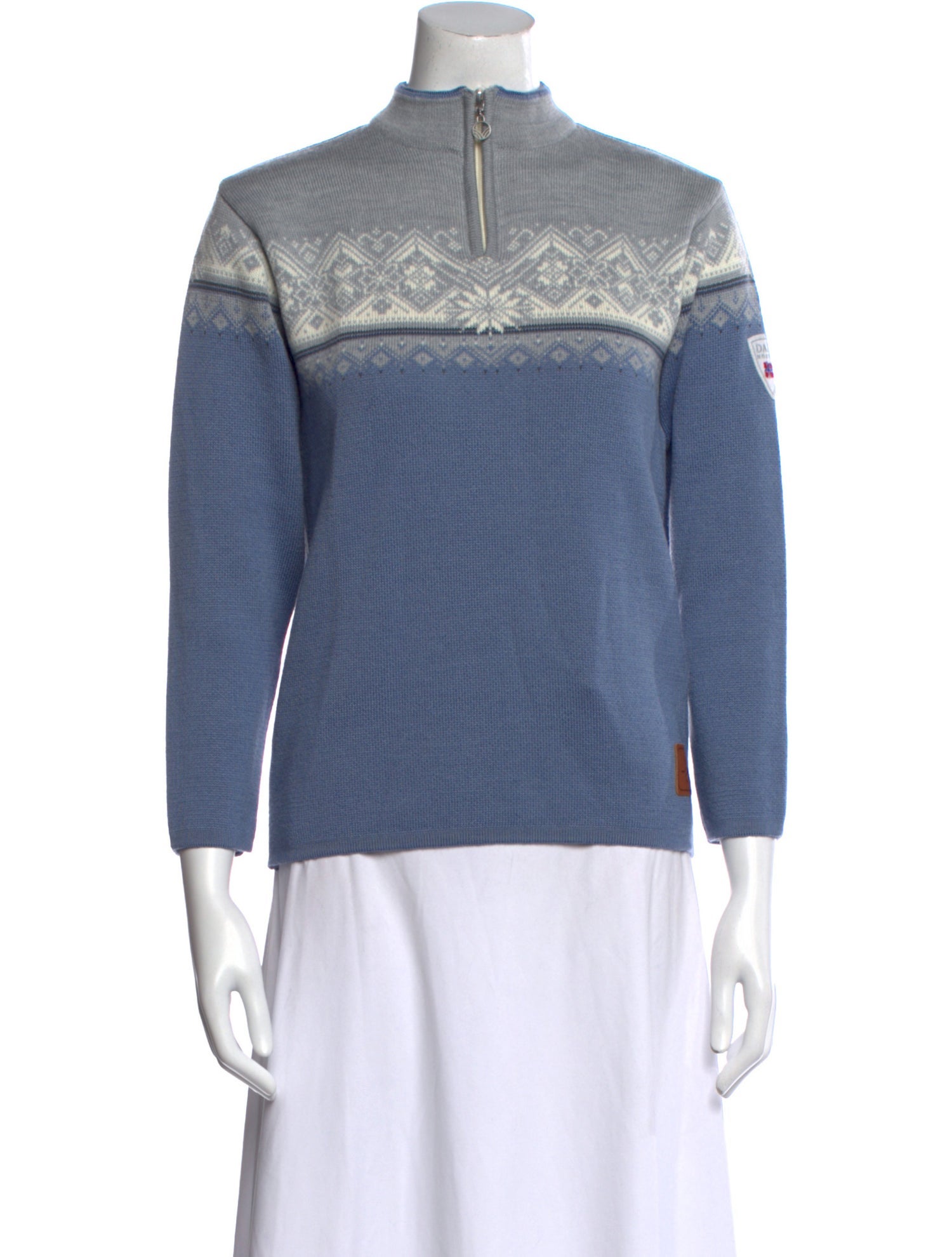 Dale of Norway Merino Wool Graphic Print Sweater