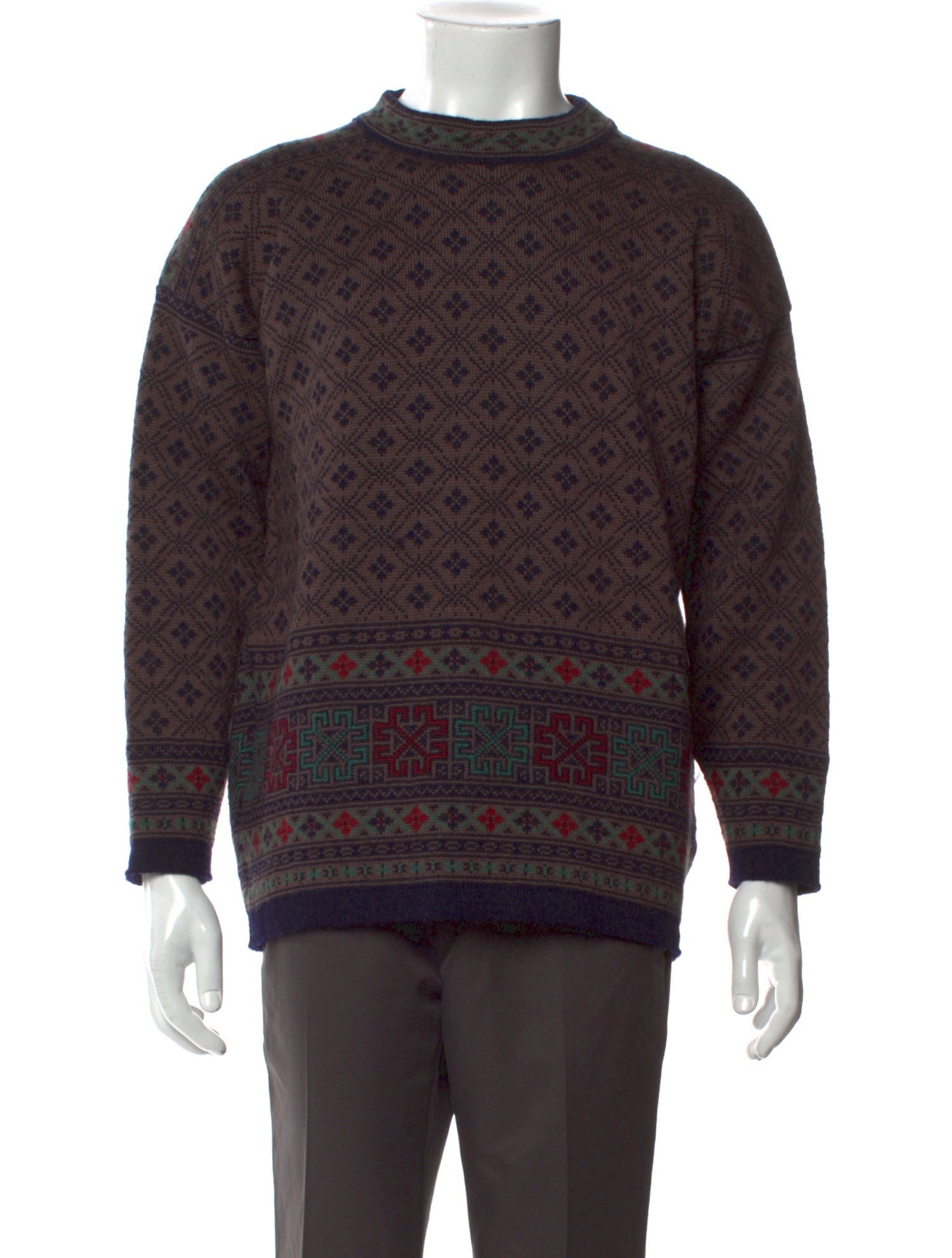 Dale of Norway Virgin Wool Printed Pullover