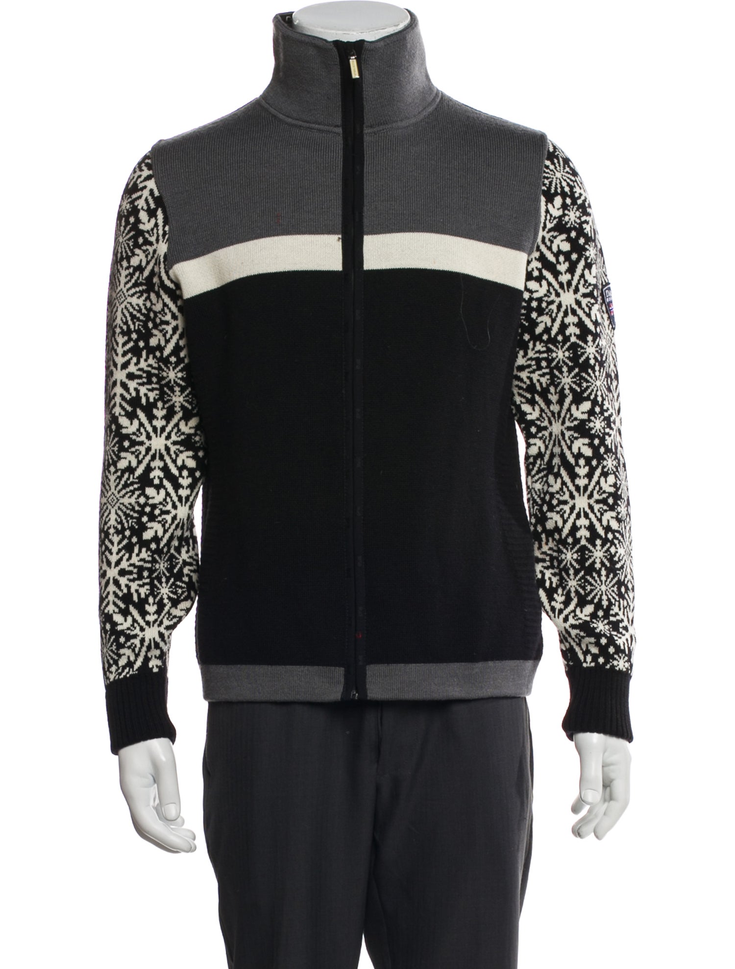 Dale of Norway Merino Wool Printed Cardigan