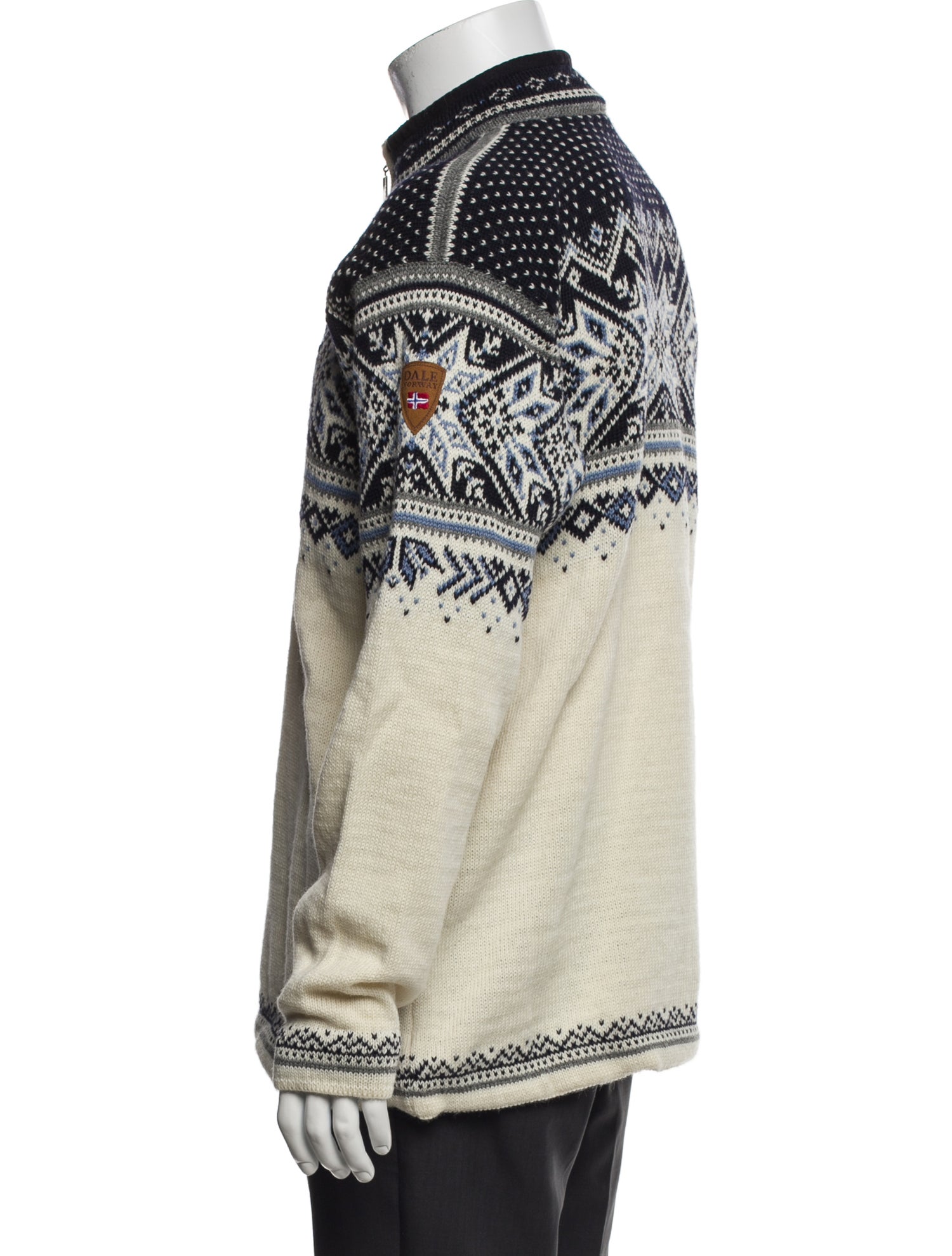 Dale of Norway Wool Printed Cardigan
