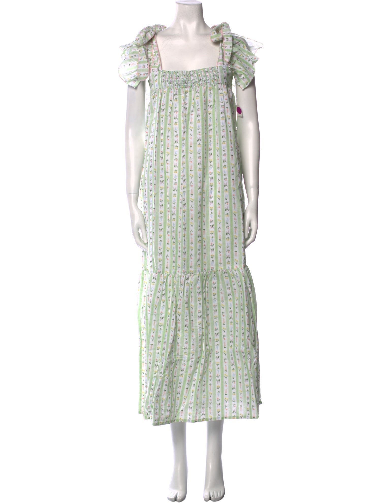 dondolo Floral Print Long Dress