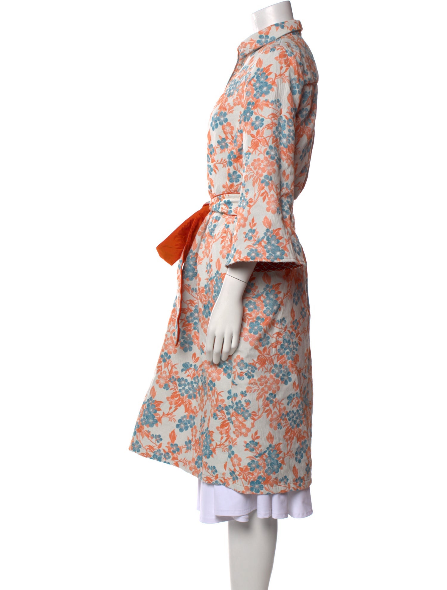 dondolo Floral Print Midi Length Dress