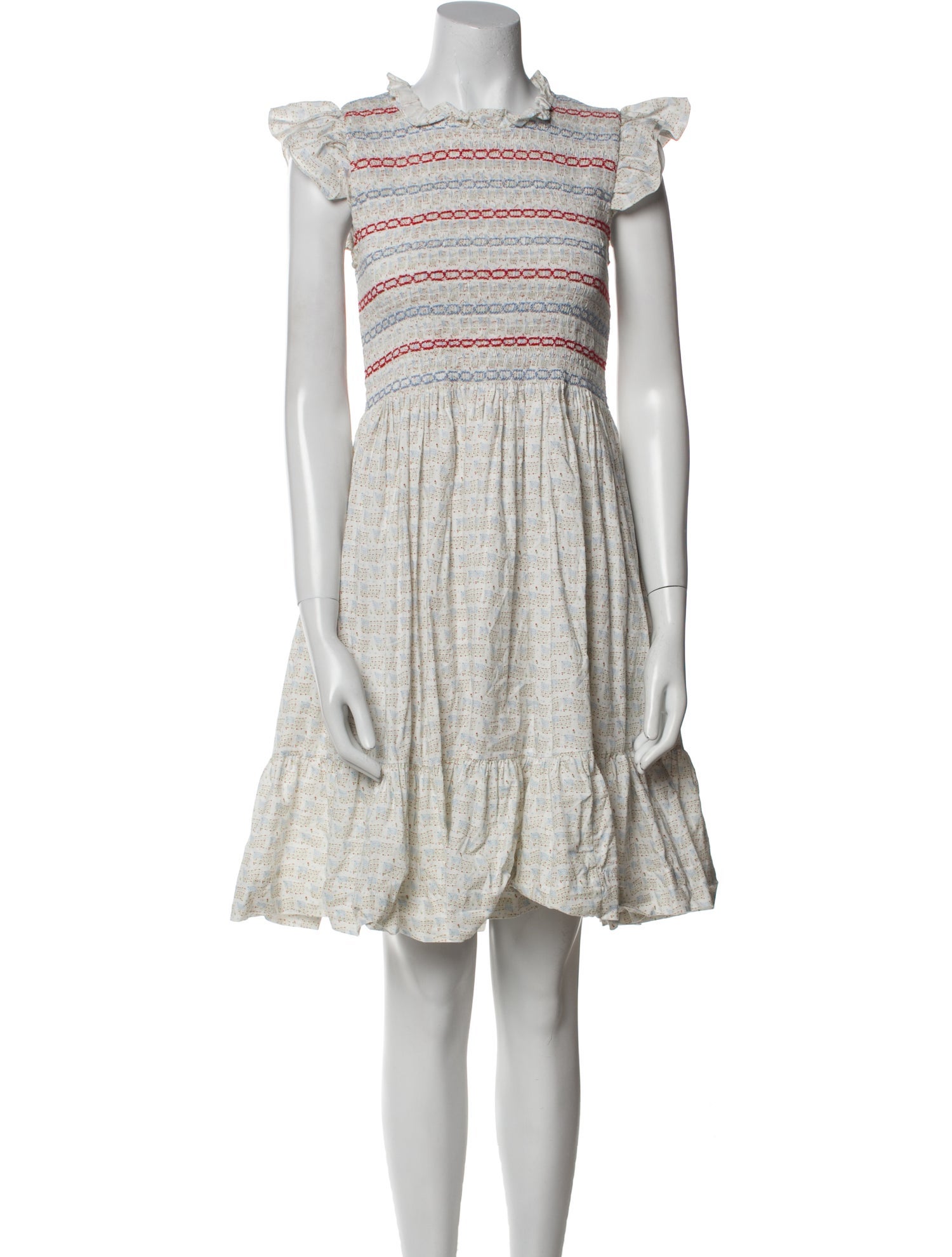 dondolo Striped Knee-Length Dress