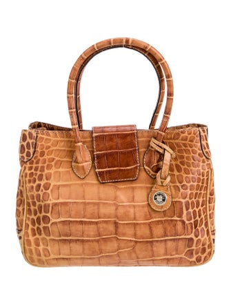 Dooney & Bourke Embossed Leather Top Handle Bag