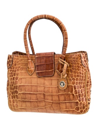 Dooney & Bourke Embossed Leather Top Handle Bag