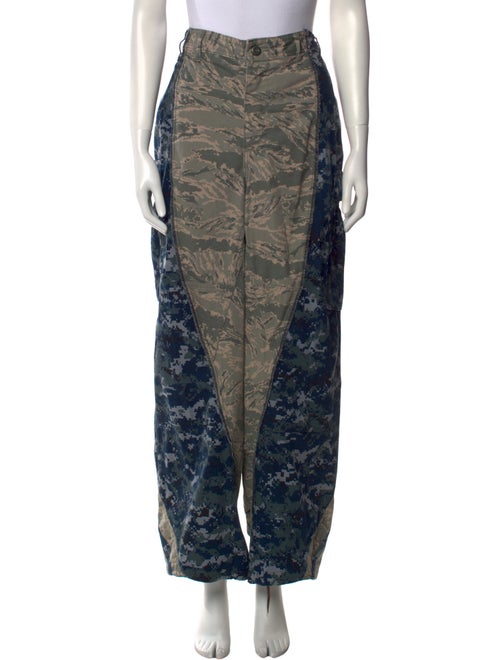 Loutre Colorblock Pattern Wide Leg Pants