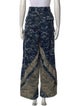 Loutre Colorblock Pattern Wide Leg Pants