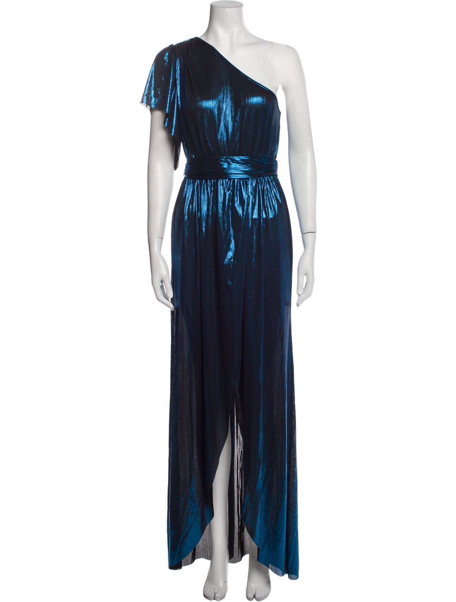 Doris S One-Shoulder Long Dress