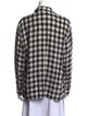 OTD Plaid Print Long Sleeve Button-Up Top