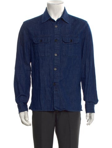 OTD Casual Shirts Long Sleeve Denim Shirt S