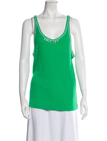 Doublet Tops Scoop Neck Sleeveless Top M