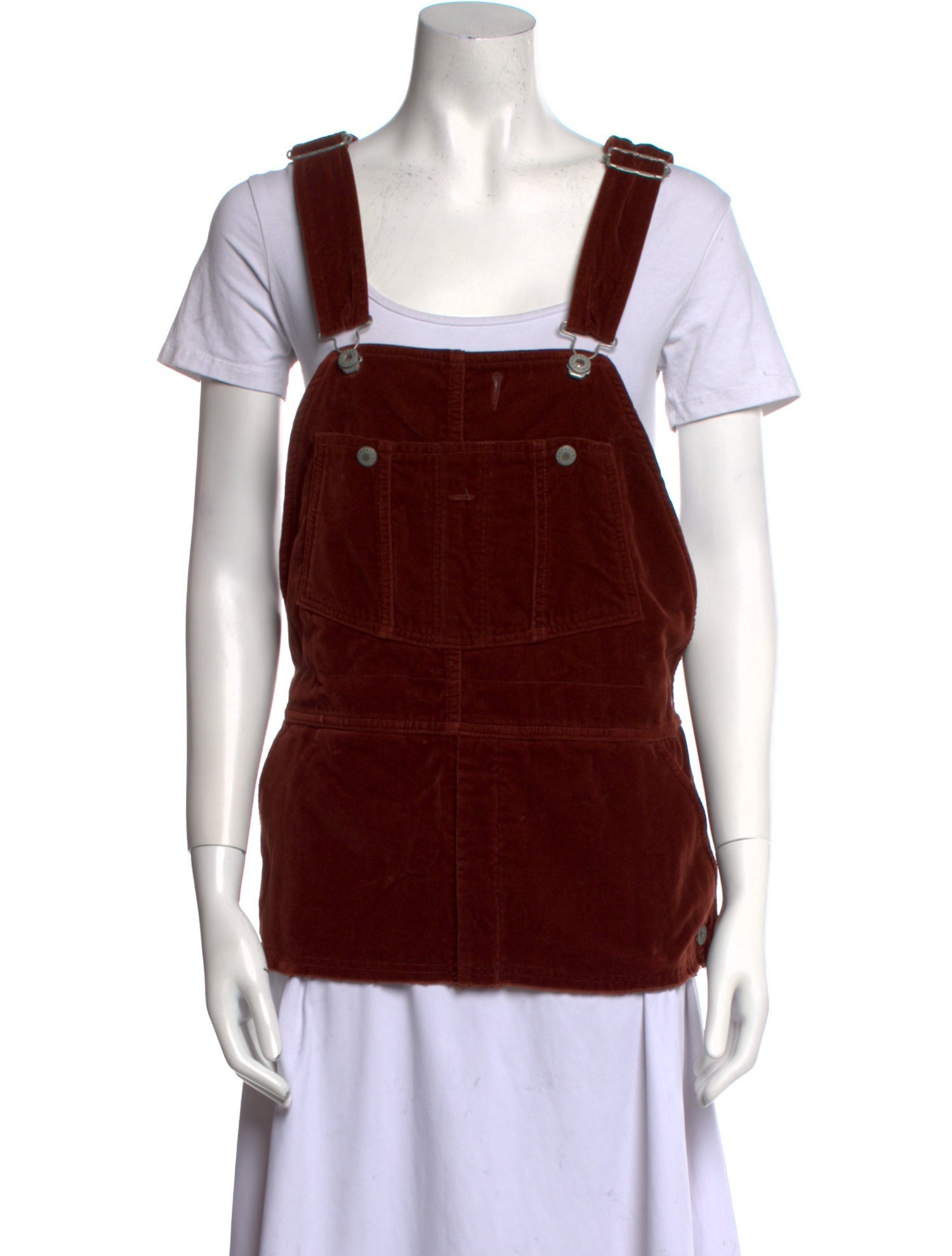 Doublet Velour Square Neckline Top